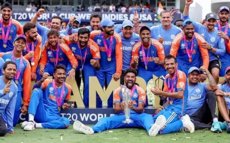 भारतीय टीम को टी20 विश्वकप जीतने की खुशी में आज लोकसभा में बधाई दी गई