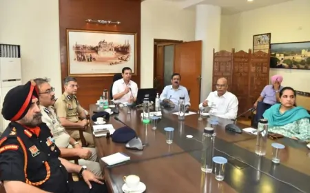 पंजाब : मुख्य सचिव ने उपायुक्तों को बाढ़ सुरक्षा कार्य पूरा करने के निर्देश दिए
