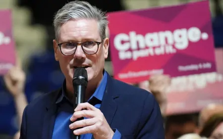 UK Election : 14 सालों बाद लेबर पार्टी सत्ता में लौटी, कीर स्टार्मर होंगे ब्रिटेन के अगले प्रधानमंत्री