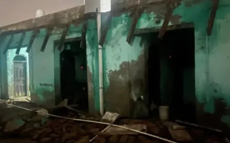 फरीदाबाद में एक घर की छत गिरने से 3 बच्चों की मौत