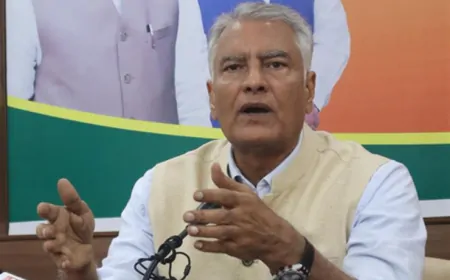 पंजाब : घायल संदीप थापर से मिले सुनील जाखड़, संदीप थापर के स्वास्थ्य का जाना हाल