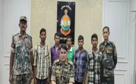 छत्तीसगढ़ के सुकमा में पांच नक्सली गिरफ्तार, विस्फोटक जब्त