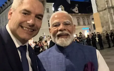 प्रधानमंत्री मोदी ने ऑस्ट्रिया के चांसलर से की द्विपक्षीय वार्ता