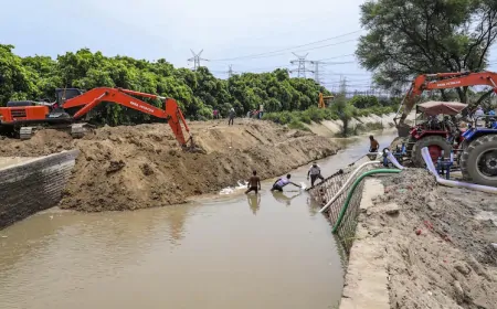 मुनक नहर के तटबंध की मरम्मत का कार्य पूरा- दिल्ली सरकार
