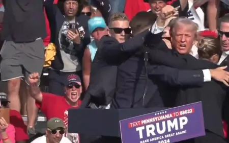 अमेरिका: पेंसिल्वेनिया रैली में गोलीबारी के बाद डोनाल्ड ट्रंप घायल