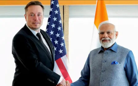 Elon Musk ने प्रधानमंत्री मोदी को 'X' पर दुनिया में सबसे अधिक फॉलोअर वाला नेता बनने पर दी बधाई 
