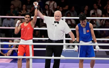 Paris Olympic : हरियाणा की बेटी Boxer प्रीति पवार ने दिखाया दम, Pre -Quarter Final में बनाई जगह
