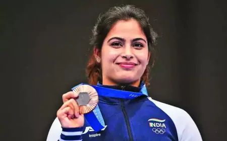 मनु भाकर ने रचा इतिहास, 124 साल के इतिहास में पहली बार किसी भारतीय ने एक ओलंपिक में जीते 2 मेडल