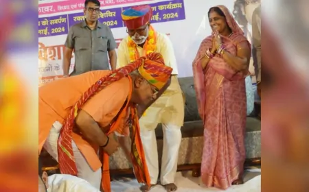 छात्रों ने Teacher की रिटायरमेंट पर पर दी बड़ी गुरु दक्षिणा, शिक्षा मंत्री ने भी छुए पैर 