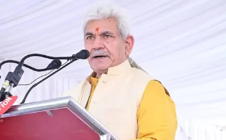 जम्मू-कश्मीर में चुनाव को लेकर एलजी मनोज सिन्हा ने दिया बड़ा बयान