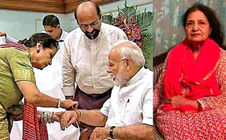 30 साल से PM मोदी को बांध रही हैं राखी, जानें कौन हैं क़मर शेख़?
