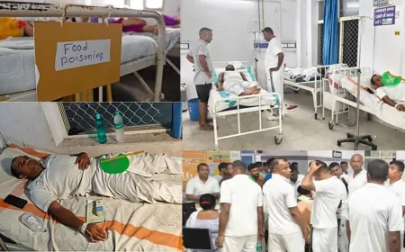 फूड पॉइजनिंग से 200 पुलिसकर्मी बीमार, जवान का आरोप- 'हमें मारने की हुई कोशिश'