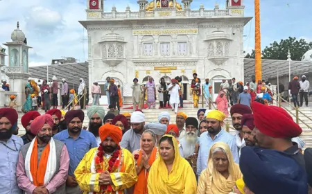 श्री नांदेड़ साहिब में CM मान ने टेका माथा,  CM ने परिवार संग किए दर्शन