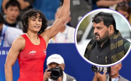 बृजभूषण के खिलाफ गवाही के डर से महिला पहलवानों की सुरक्षा हटाइ गई ? विनेश के आरोप पर दिल्ली पुलिस का जवाब