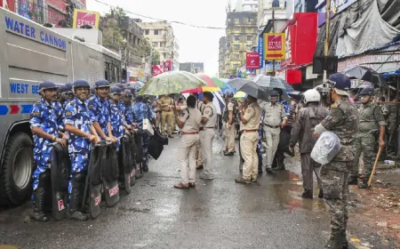 पश्चिम बंगाल में भाजपा ने बुलाया 12 घंटे का बंद, सुरक्षा के कड़े इंतजाम