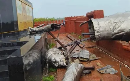 शिवाजी महाराज प्रतिमा ढहने का मामला: शिवसेना (यूबीटी) और भाजपा समर्थकों में झड़प