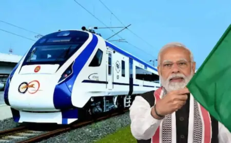 प्रधानमंत्री ने तीन वंदे भारत ट्रेन को दिखाई हरी झंडी