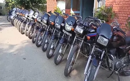 फरीदकोट CIA स्टाफ टीम ने चोरी की मोटर साइकिल सहित दो आरोपियों को किया गिरफ्तार 