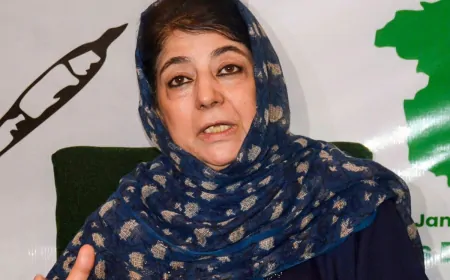 महबूबा मुफ्ती का बड़ा बयान, बोलीं- सरकार बनाने के लिए PDP का साथ जरूरी 