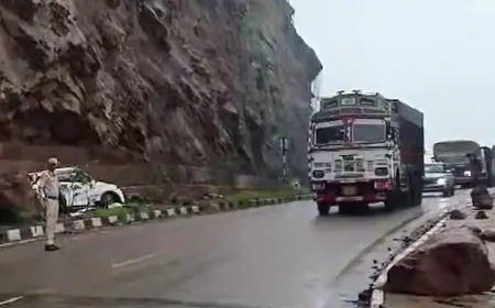 चलती गाड़ी पर गिरे पत्थर, 1 की मौत कई लोग घायल 