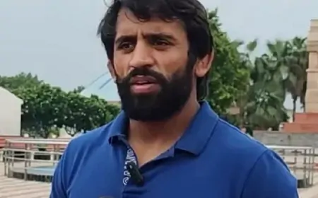 बजरंग पूनिया को मिली जान से मारने की धमकी, विदेशी नंबर से आया व्हाट्सएप मैसेज