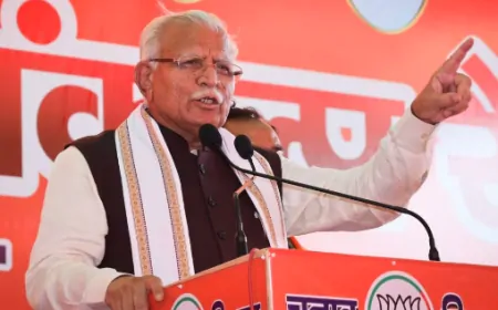 हरियाणा विधानसभा चुनाव के लिए प्रचार अभियान चरम पर, पूर्व CM मनोहर लाल का कांग्रेस पर कटाक्ष