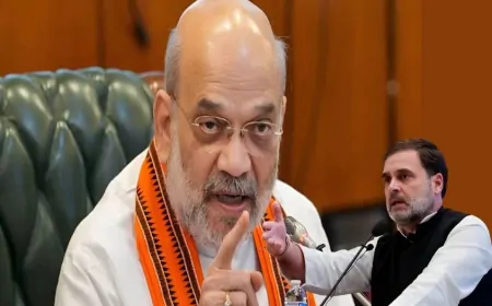 अमित शाह ने कांग्रेस पर बोला हमला कहा- ‘राहुल बाबा की तीन पीढ़ियों में इतना दम नहीं की 370 वापस ले आएं’