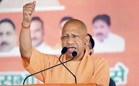 फरीदाबाद में AAP और कांग्रेस पर बरसे योगी आदित्यनाथ कहा- 'इनकी बांटने की राजनीति...'