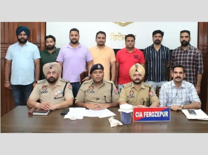 फिरोजपुर पुलिस ने बड़े ड्रग गिरोह का किया भंडाफोड़, हेरोइन और ड्रग मनी के साथ 5 तस्कर गिरफ्तार