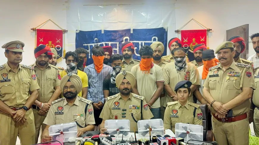 जालंधर पुलिस ने कुख्यात अंकुश भाया गिरोह का किया भंडाफोड़, पुलिस कांस्टेबल समेत 9 लोग गिरफ्तार