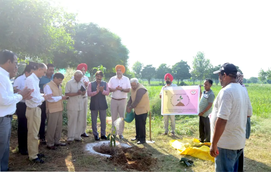 वेट वर्सिटी में 'एक पेड़ माँ के नाम' अभियान के तहत वृक्षारोपण अभियान का किया गया आयोजन