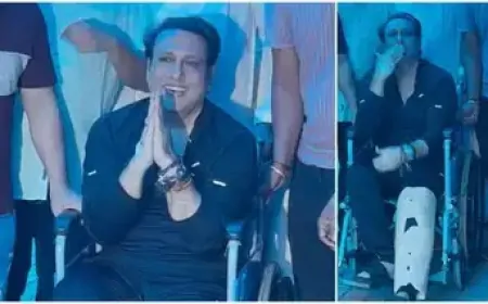 अस्पताल से डिस्चार्ज हुए गोविंदा, हाथ जोड़े हुए फैंस का शुक्रिया