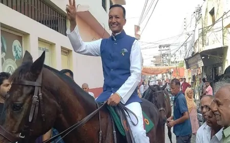 सांसद नवीन जिंदल ने अलग अंदाज में किया मतदान