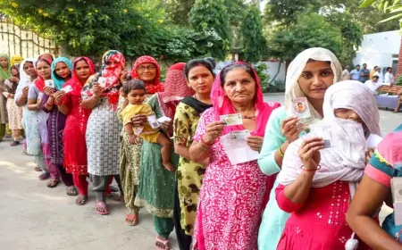 हरियाणा में 3 बजे तक 49.13% मतदान, नारनौंद में भिड़े BJP-कांग्रेस के कार्यकर्ता