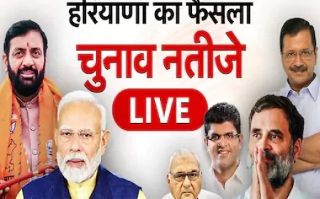 Haryana Election Results: हरियाणा की 90 सीटों पर Counting जारी, जानें अपने क्षेत्र की सीट का हाल
