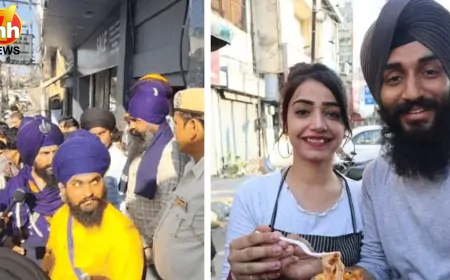 फिर विवादों में घिरा कुल्हड़ पिज्जा कपल, इस दल ने दी चेतावनी, कहा- 'पगड़ी पहन इस तरह की वीडियो...'