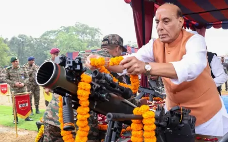 शस्त्र पूजा को लेकर बोले राजनाथ सिंह कहा- जरूरत पड़ी तो पूरी ताकत से करेंगे हथियारों का इस्तेमाल