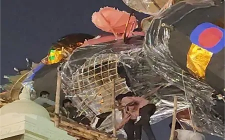 डर बड़ी चीज है! जलने से पहले ही गिर गया रावण, ग्राउंड में मच गया हड़कंप