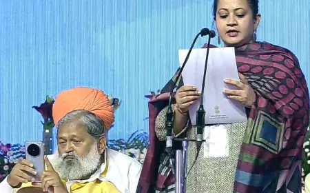 भाजपा विधायक आरती सिंह राव, राजेश नागर, गौरव गौतम ने हरियाणा सरकार में मंत्री पद की शपथ ली।