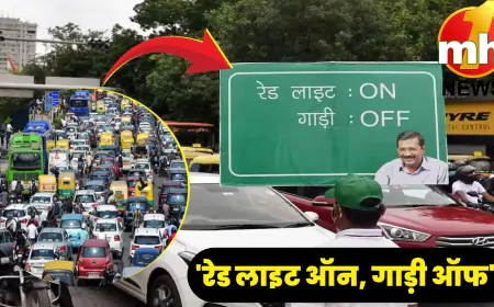 दिल्ली में प्रदूषण से हाहाकार, AAP सरकार का फिर से 'रेड लाइट ऑन, गाड़ी ऑफ' कैंपेन शुरू करने का एलान