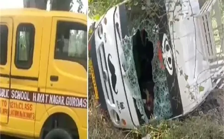 पंजाब में स्कूल वैन के साथ हुआ दर्दनाक हादसा, बच्चों में मची चीख-पुकार