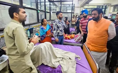 अस्पताल में अचानक निरीक्षण करने पहुंचे CM सैनी, मरीजों से मुलाकात कर जाना हाल