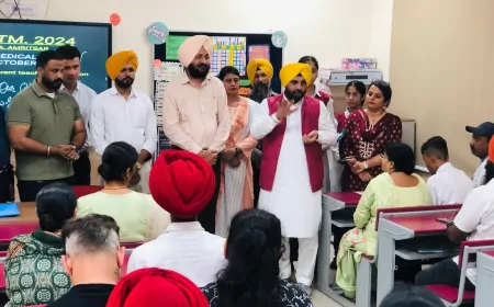 कैबिनेट मंत्री E.T.O ने अमृतसर जिले के 4 स्कूलों के दौरे के दौरान शिक्षकों, छात्रों और माता-पिता के साथ की बातचीत