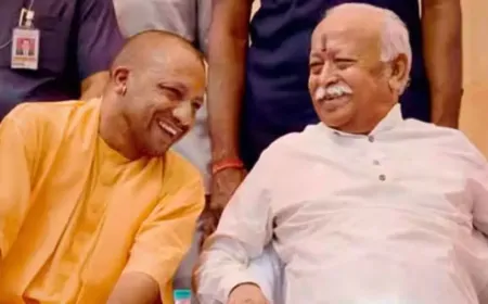 उपचुनाव से पहले CM योगी और RSS प्रमुख मोहन भागवत के बीच हुई मुलाकात ,करीब डेढ़ घंटे तक चली बैठक