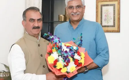 CM सुक्खू ने केंद्रीय मंत्री गजेंद्र सिंह शेखावत से की मुलाकात, विकास परियोजनाओं का किया आग्रह