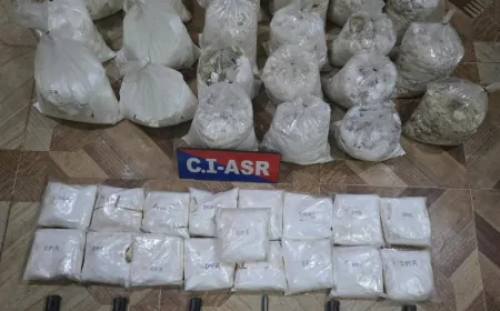 अमृतसर में पुलिस ने करोड़ों रुपये की हेरोइन के साथ 2 तस्करों को किया गिरफ्तार, DGP गौरव यादव ने दी जानकारी 