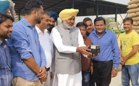 पंजाब के कैबिनेट मंत्री हरपाल सिंह चीमा ने किया दिड़बा मंडी का औचक निरीक्षण