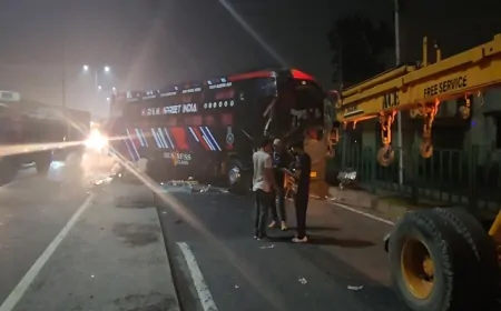 Big Accident: अंबाला चंडीगढ़ नेशनल हाइवे पर हुआ भीषण हादसा, बस के अगले हिस्से के उड़े परखच्चे
