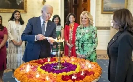 अमेरिका में दिवाली पर पहली बार छुट्टी का ऐलान, व्हाइट हाउस में धूमधाम से मनाया जा रहा त्योहार