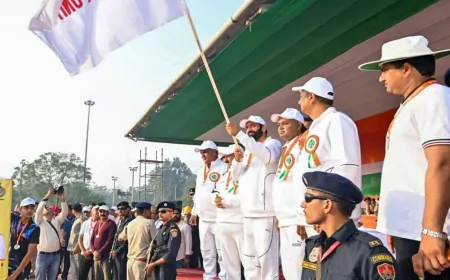 राष्ट्रीय एकता दिवस’ पर CM नायब  सिंह सैनी ने 'रन फॉर यूनिटी' को दिखाई हरी झंडी